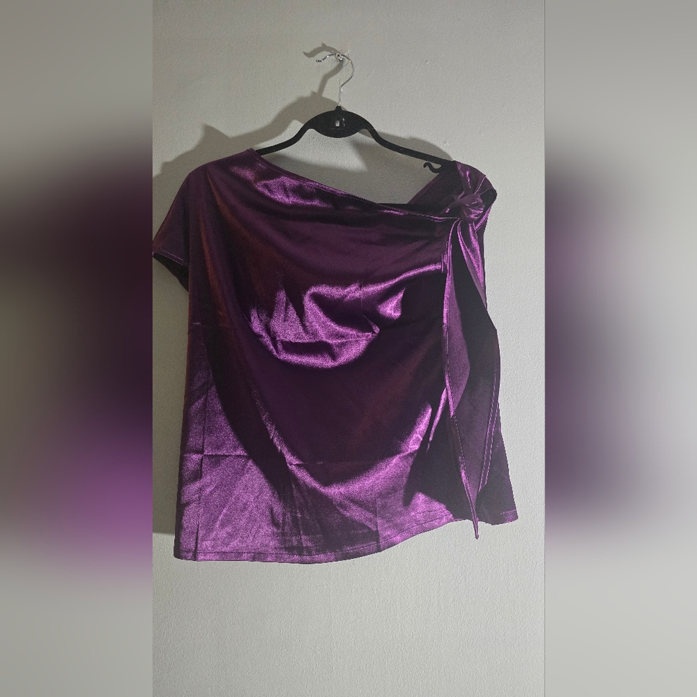 Purple Satin Women's Camisole